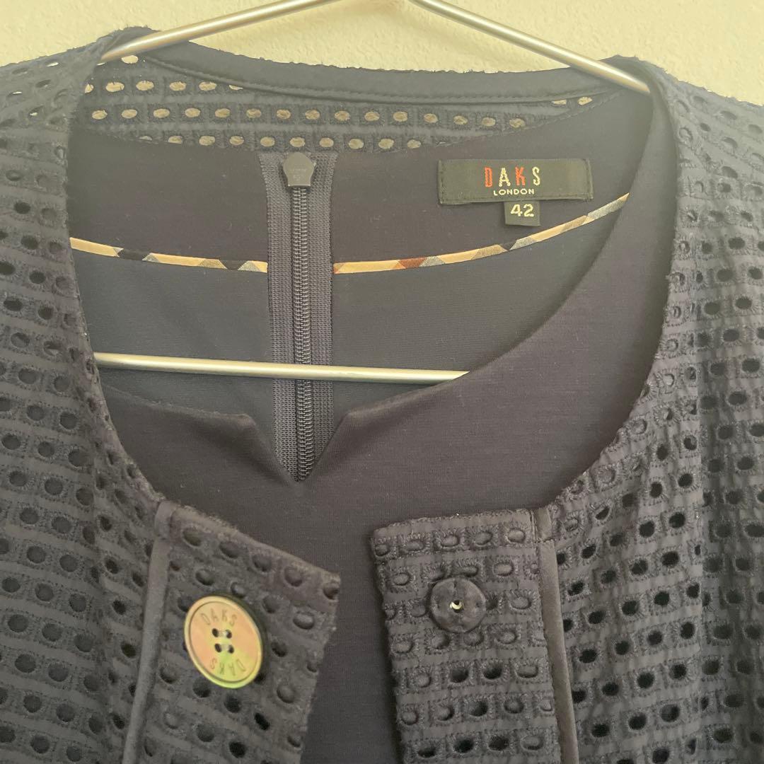 DAKS ネイビー ワンピースとジャケット セット