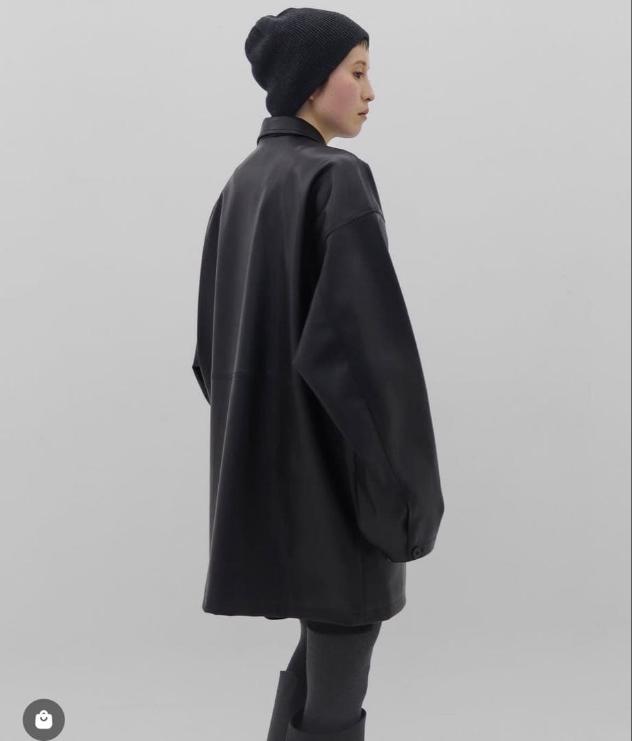 美品【lit】 Fake Leather Coveralls Jacket