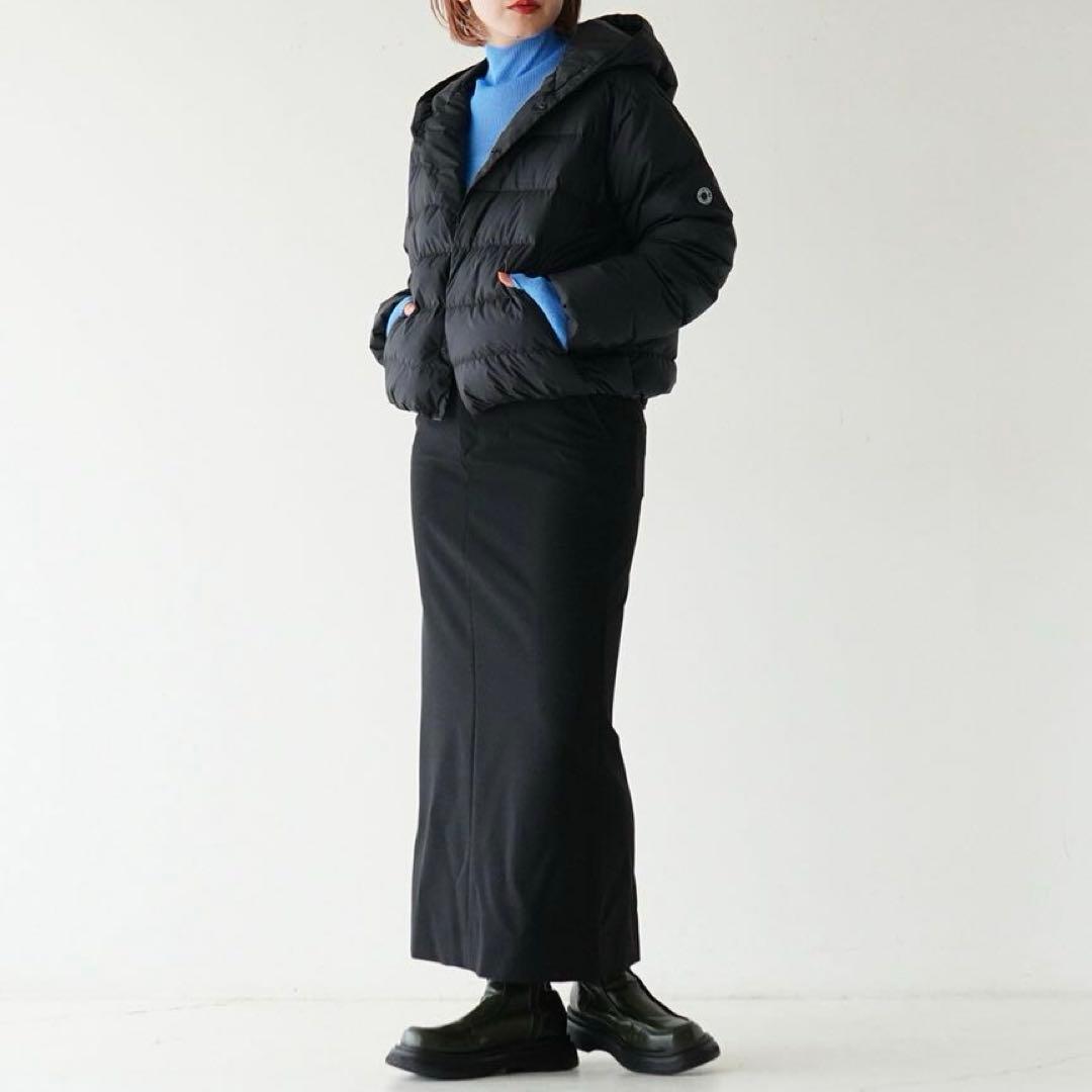美品 オーシバル Bshop フード付き ダウンジャケット 24AW 黒