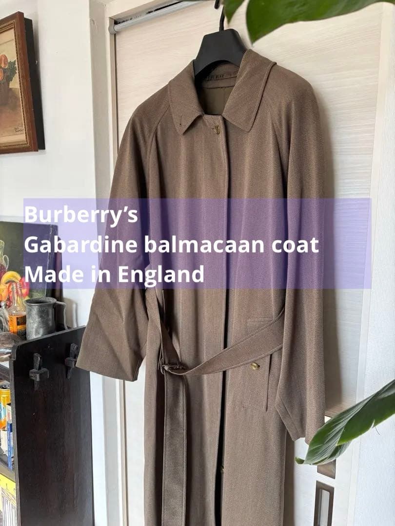 Burberry’s ギャバジン バルマカーン コート イギリス製 茶色系