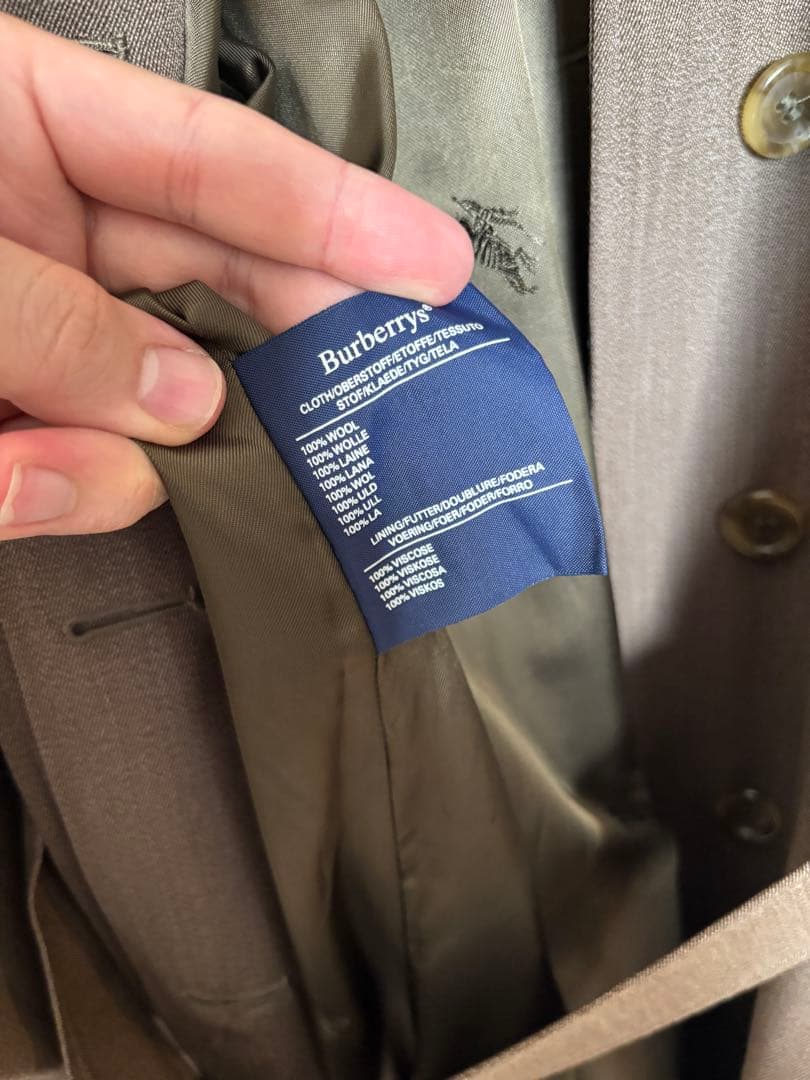 Burberry’s ギャバジン バルマカーン コート イギリス製 茶色系