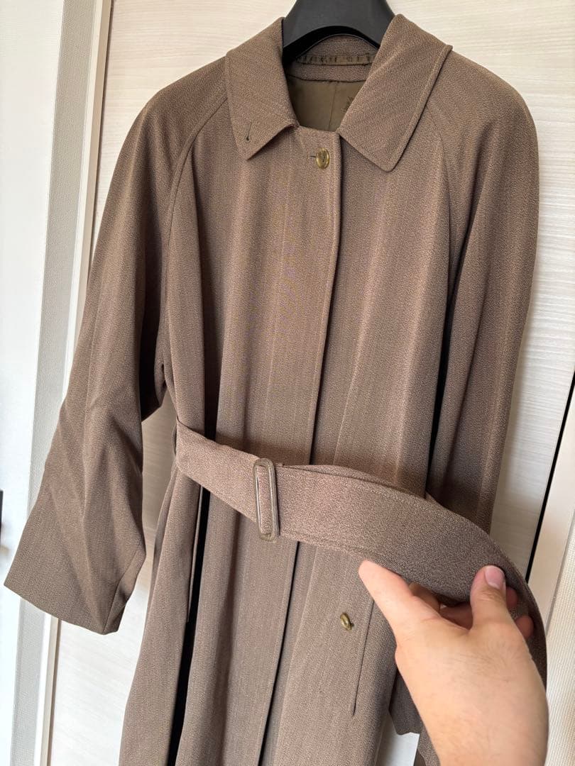Burberry’s ギャバジン バルマカーン コート イギリス製 茶色系