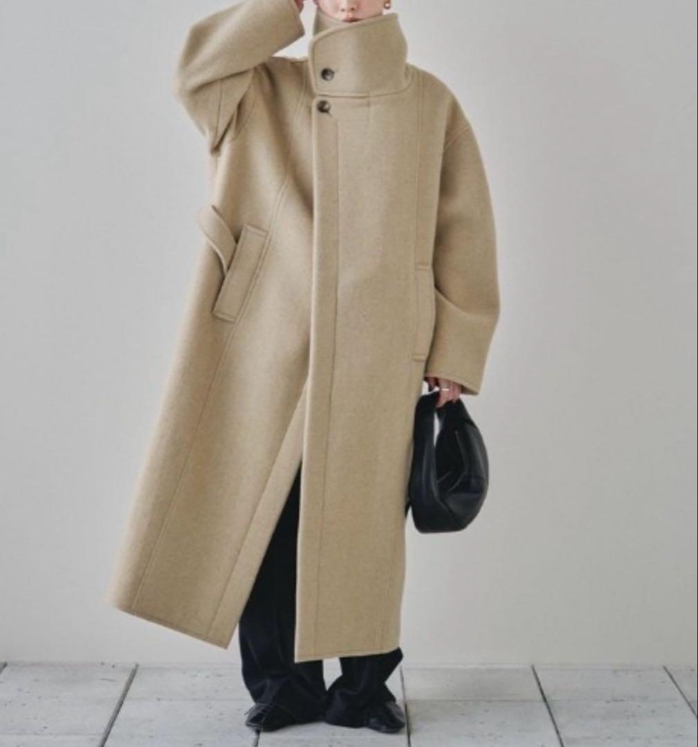 TODAYFUL Standcollar Wool Coat 36（オリーブ）