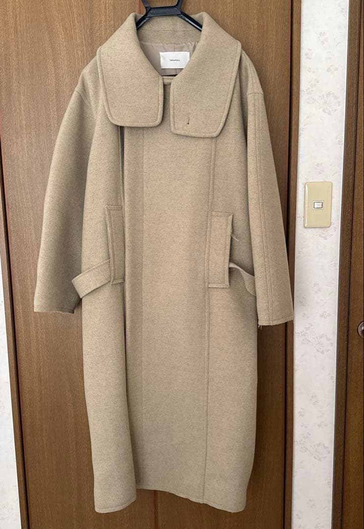 TODAYFUL Standcollar Wool Coat 36（オリーブ）