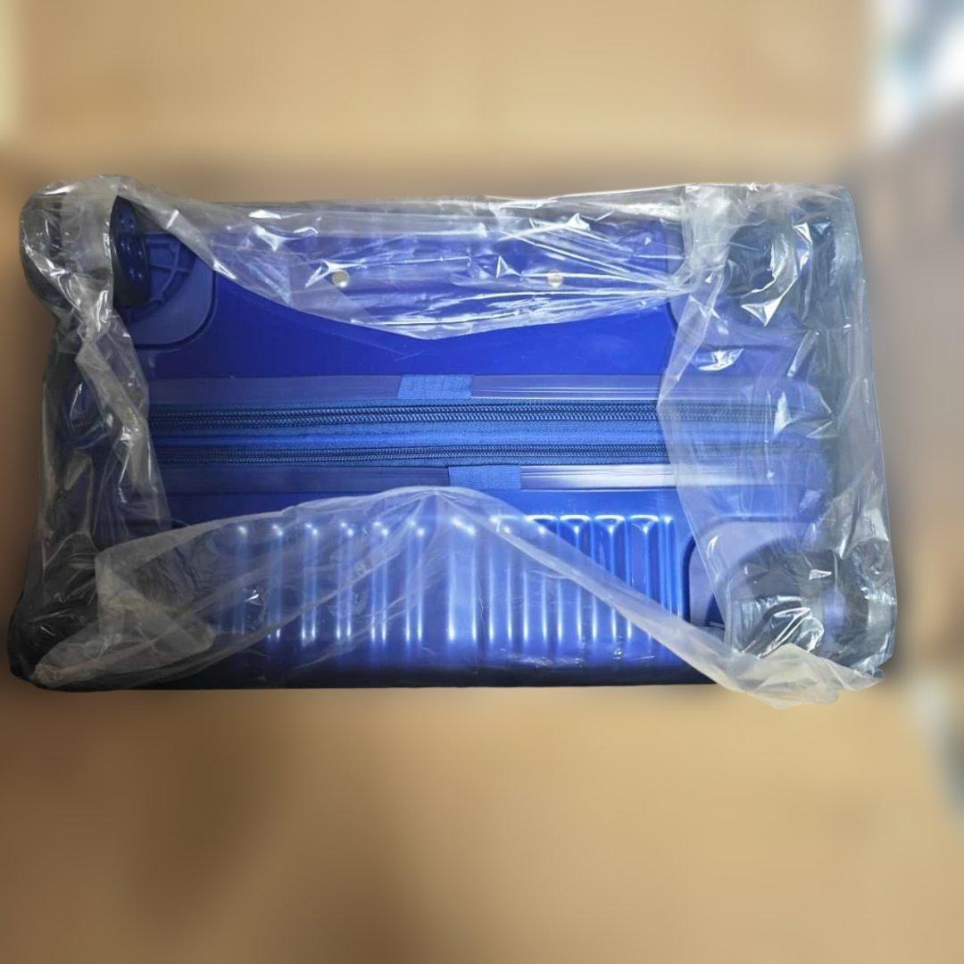 新品 スーツケース 2点セットブラック 拡張機能付き TSAロック搭載