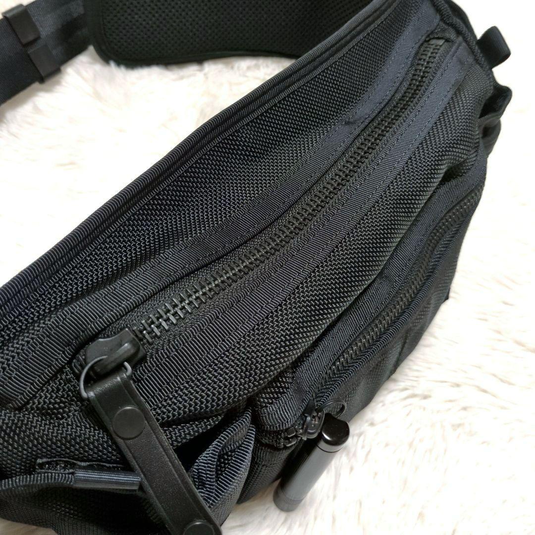【新品同様】PORTER　HEAT　ウエストバッグ　S　黒　マグライト付き　人気