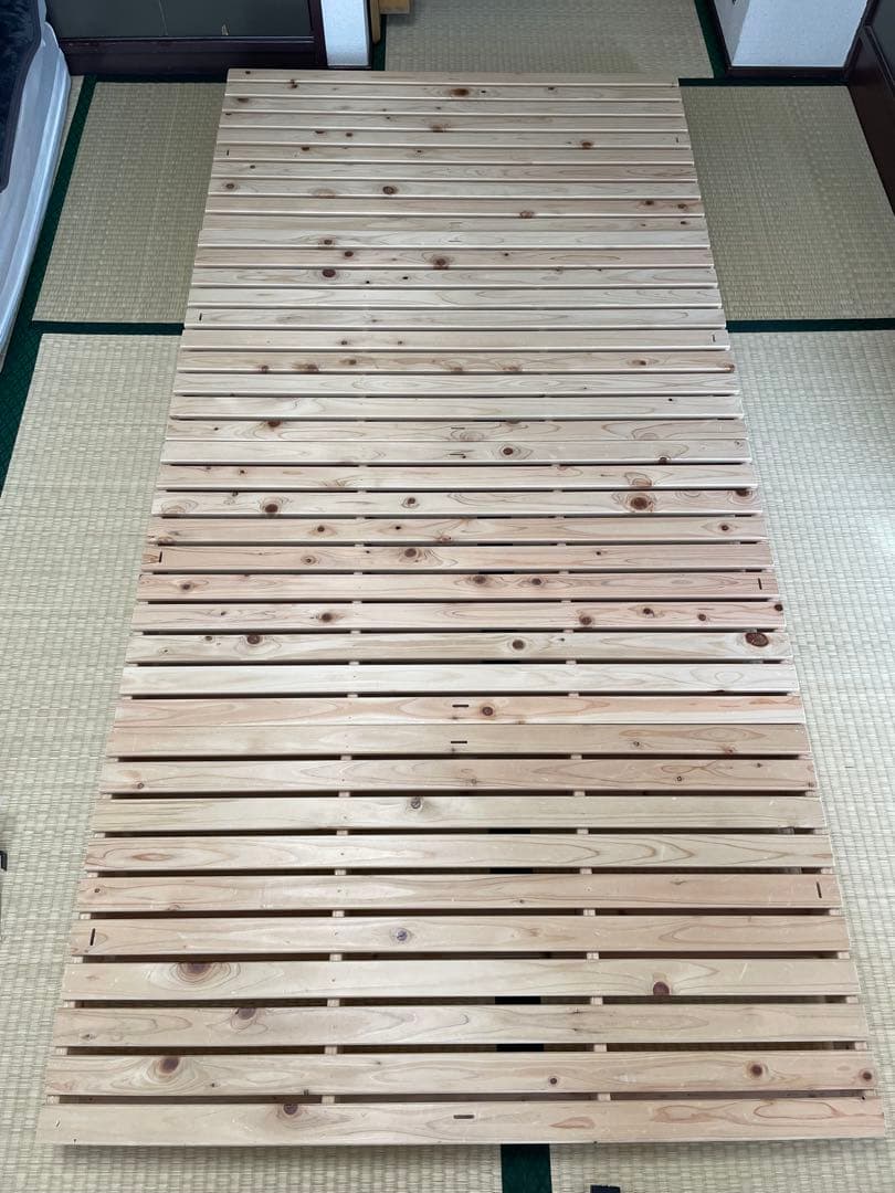 【送料込み】③国産ひのき　パレットベッド　すのこベッド　シングル