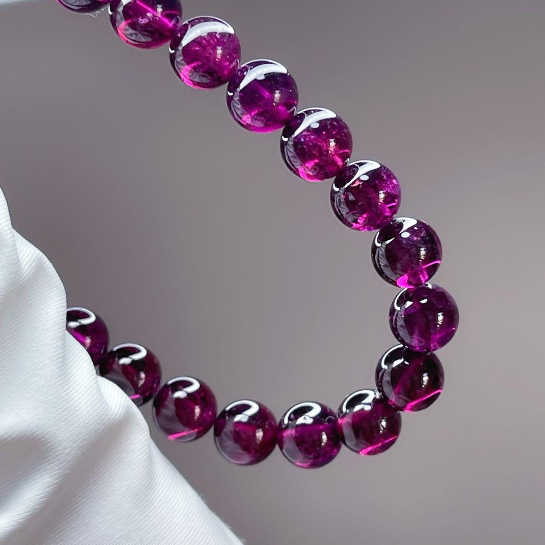 ★天然石★極上天然無処理ロードライトガーネットΦ8mmブレスレット