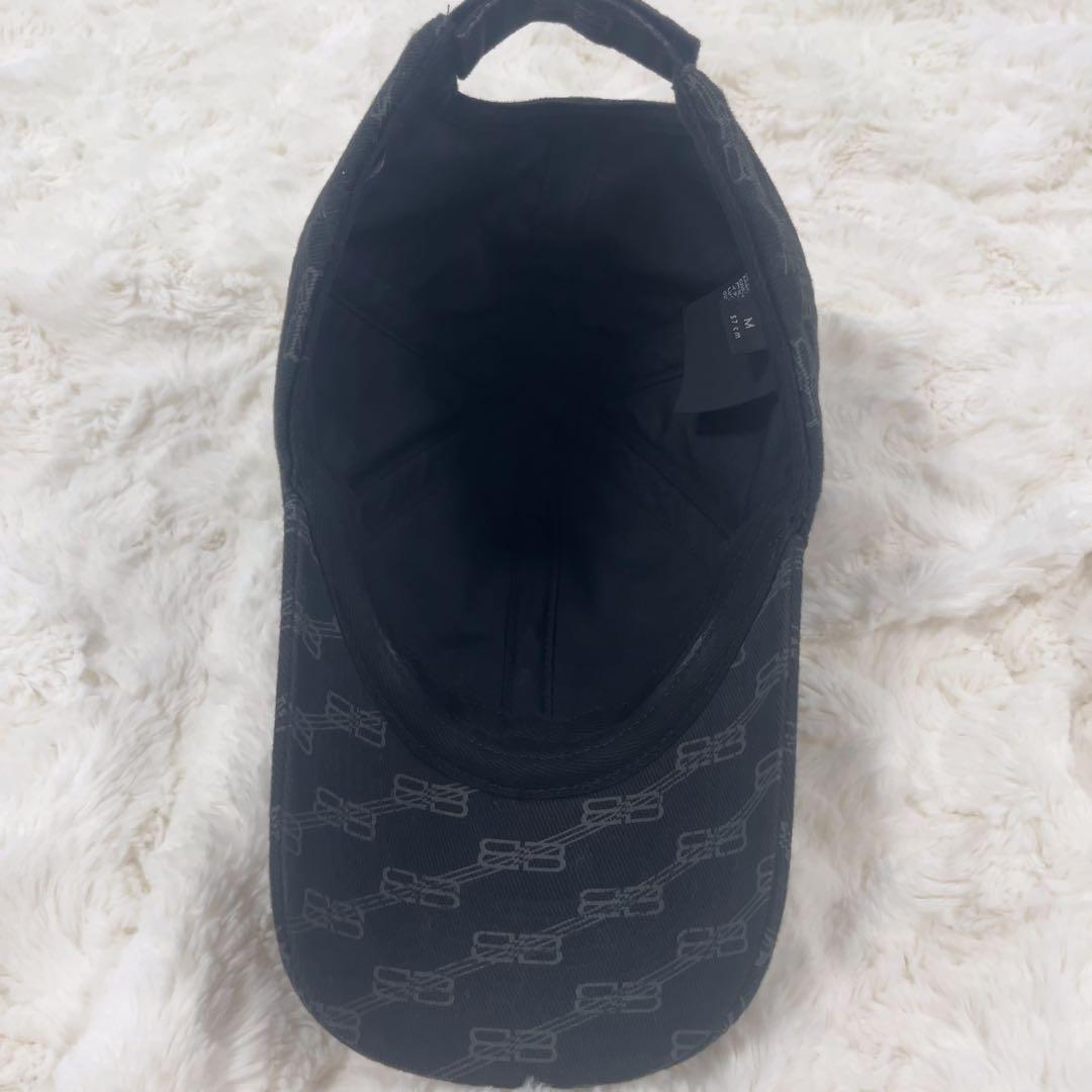BALENCIAGA モノグラム ロゴ BB ブラック キャップ
