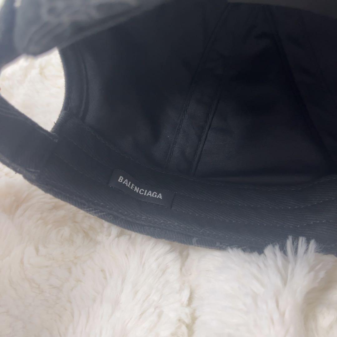 BALENCIAGA モノグラム ロゴ BB ブラック キャップ
