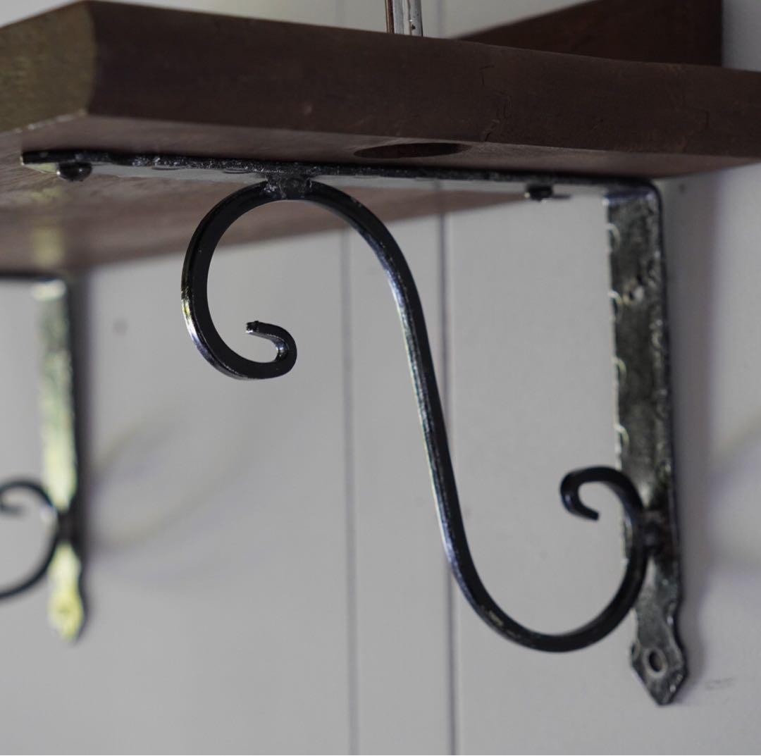 antique【wall shelf】シャビー　ブラケット　飾り棚　欅　無垢材