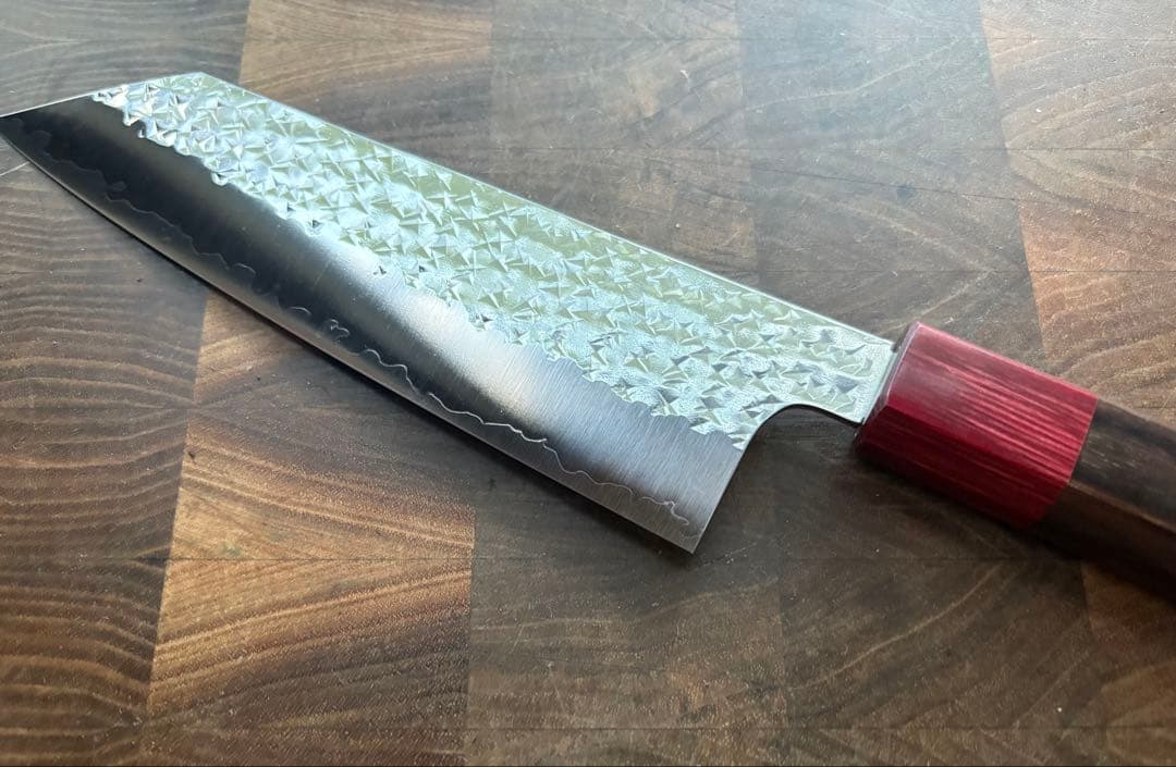 黒崎優　閃光・切付　文化 包丁 170mm 紫檀柄　万能包丁　粉末ハイス