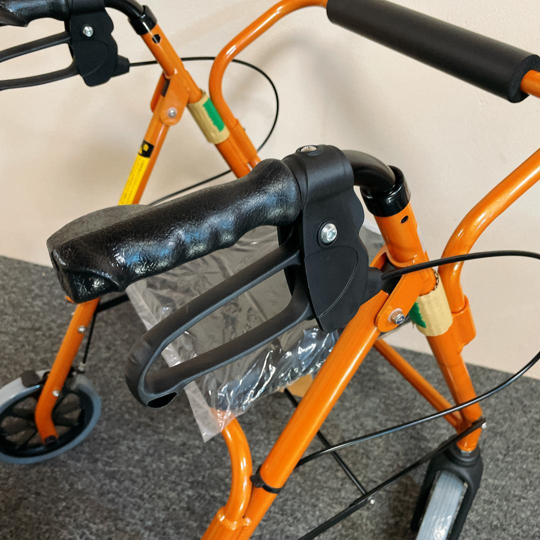 新品未使用　歩行器 竹虎 ハッピー II NB オレンジメタリック