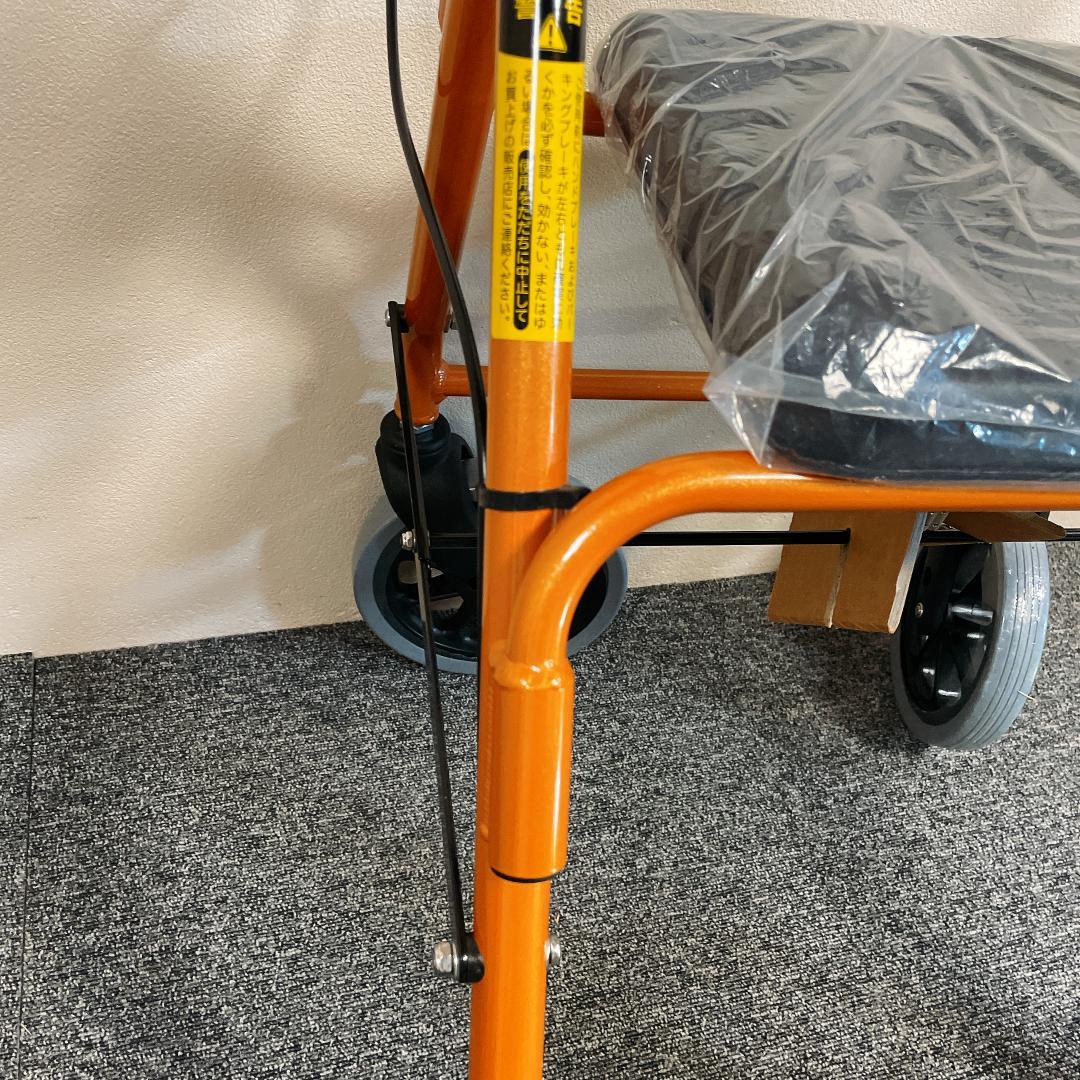 新品未使用　歩行器 竹虎 ハッピー II NB オレンジメタリック