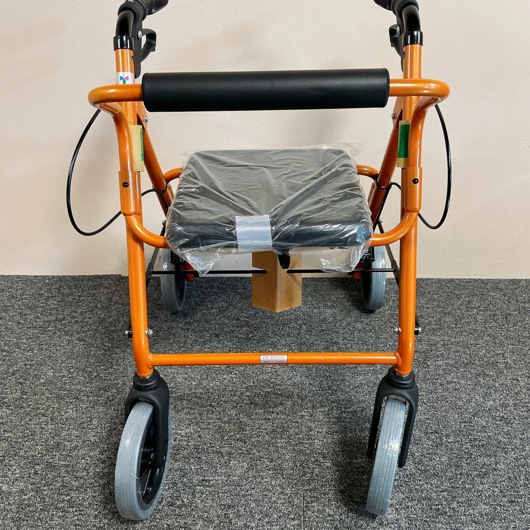 新品未使用　歩行器 竹虎 ハッピー II NB オレンジメタリック