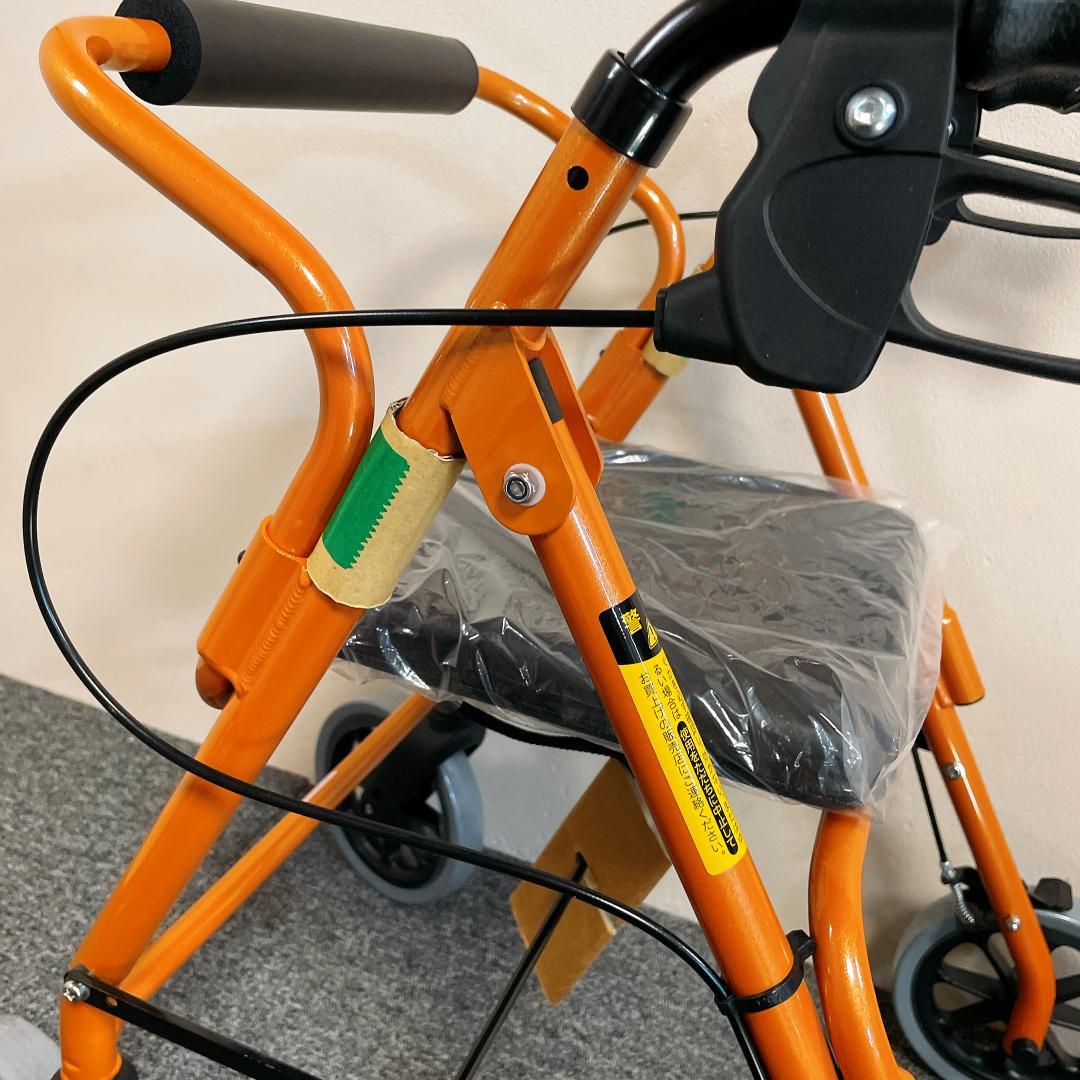 新品未使用　歩行器 竹虎 ハッピー II NB オレンジメタリック