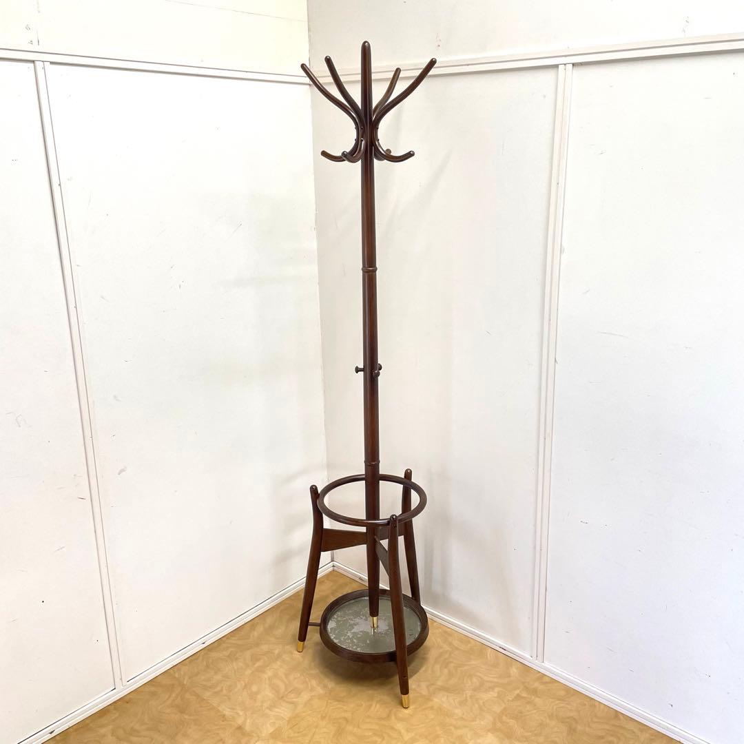 秋田木工 ポールハンガー① コートハンガー スタンド アンティーク ビンテージ