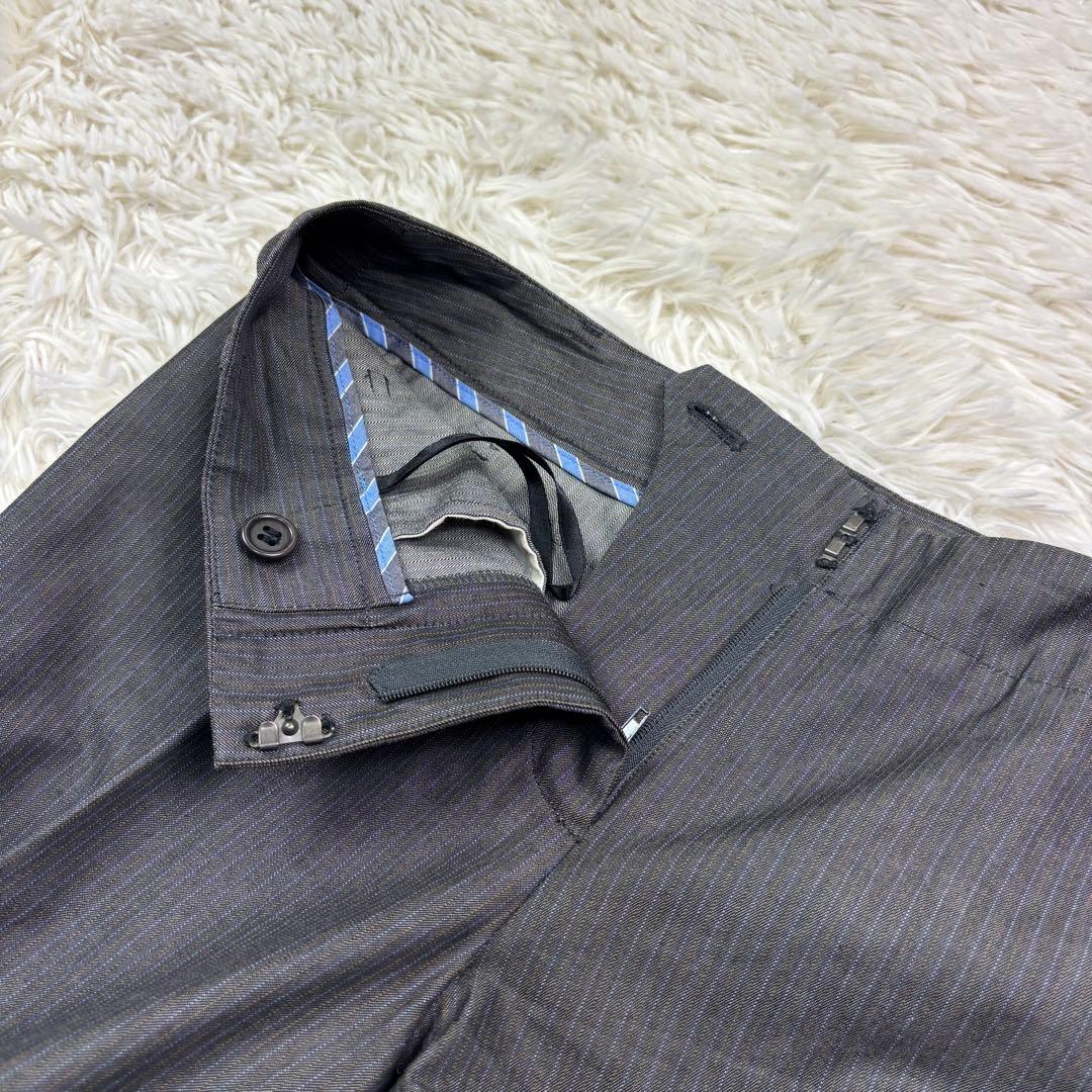 ポールスミスブラック スーツ 3点セット グレー ストライプ