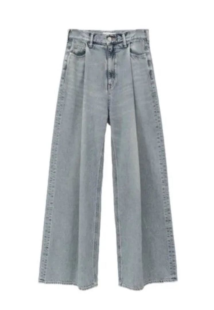 広瀬すず×CLANE TUCK WIDE DENIM PANTS