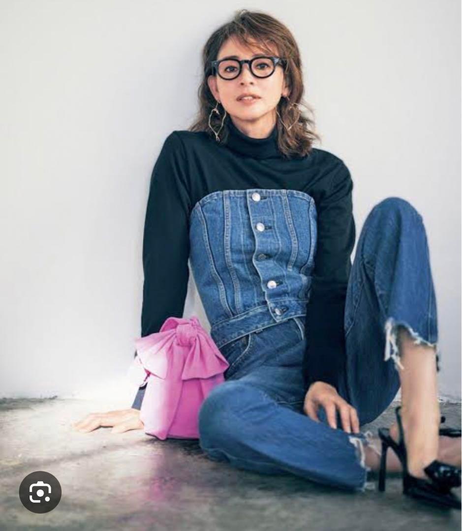 HYKE ハイク DENIM STRAPLESS TOP デニム ビスチェ