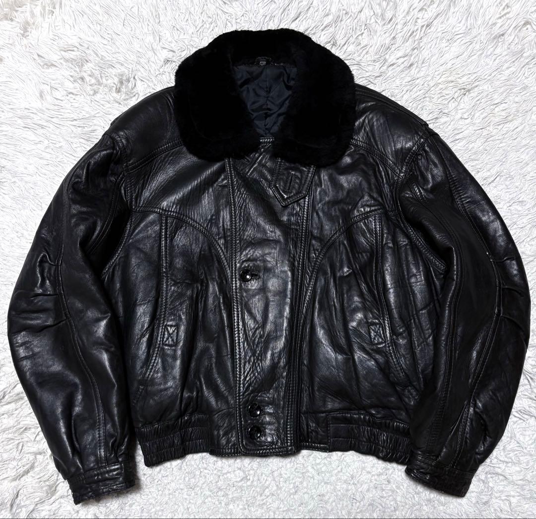 ジャケット・アウター 00s vintage g1 flight jacket black y2k