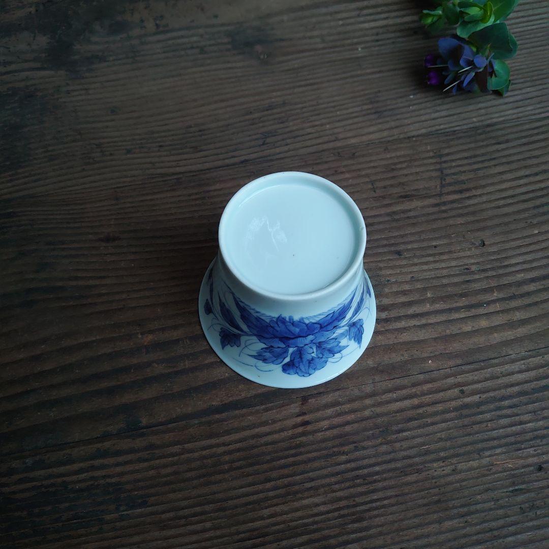 【ご成約】古伊万里 染付 花文 広東碗形 蕎麦猪口と骨董の器 おまとめ