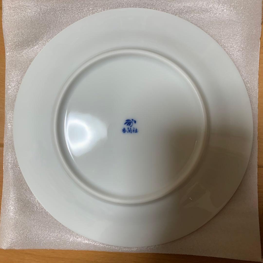 新品 香蘭社 ローズ バラ 薔薇 金彩 デザートプレート 皿 5枚