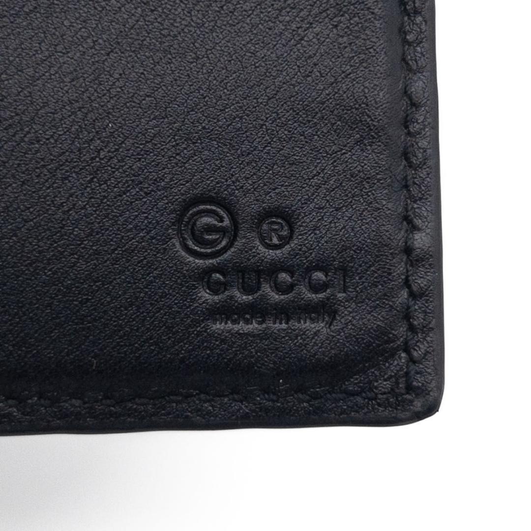 【極美品】GUCCI マネークリップ　マイクロシマ　黒　レザー