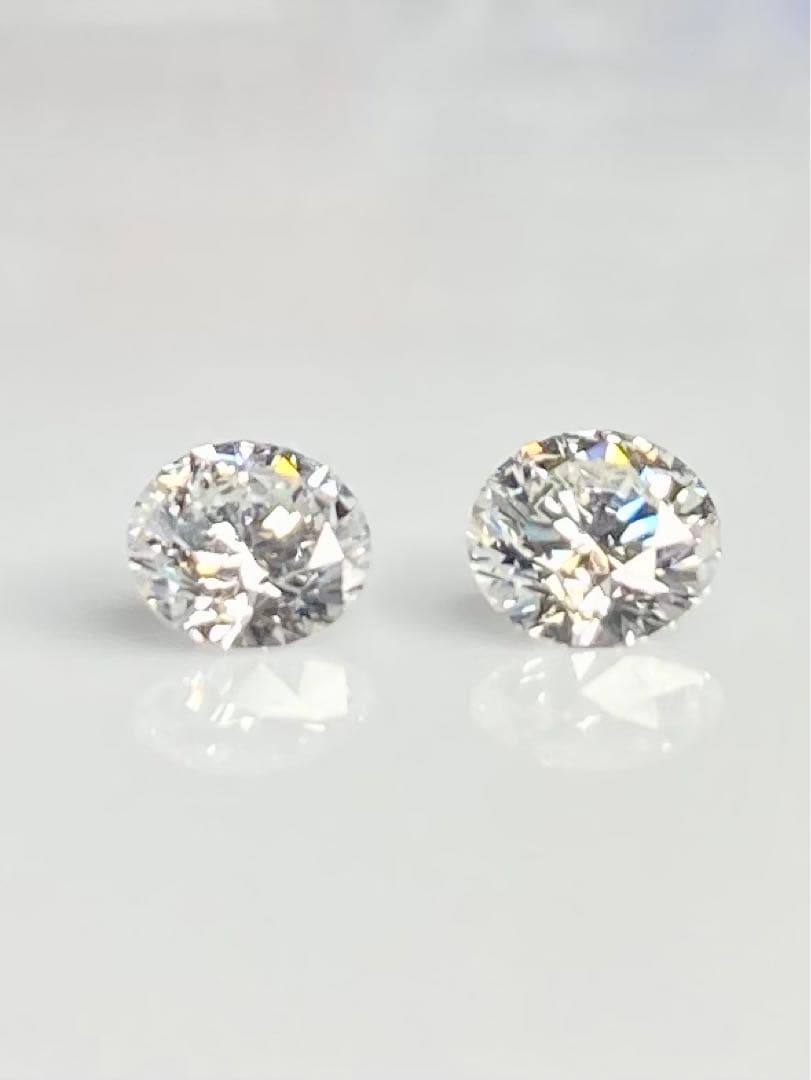PT 天然ダイヤモンドピアス 計1.0ct 中央宝石研究所ソーティング付