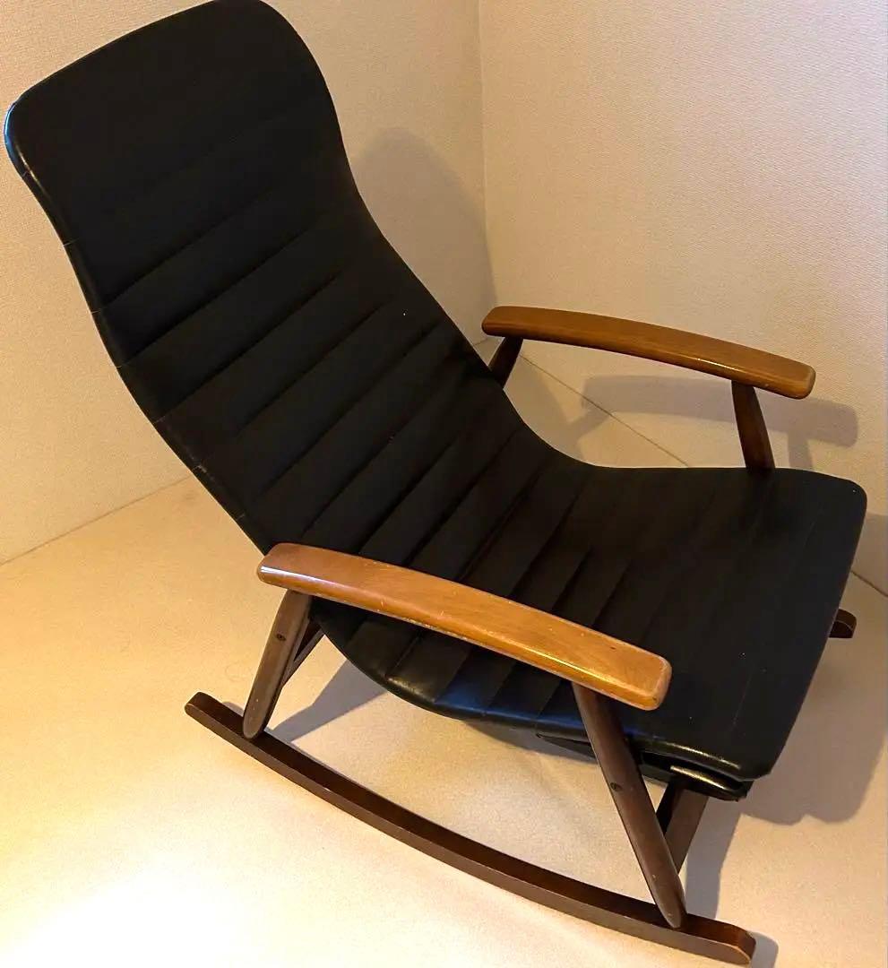 ヴィンテージ 松田家具 ロッキングチェア　フットレスト付き　ミッドセンチュリー