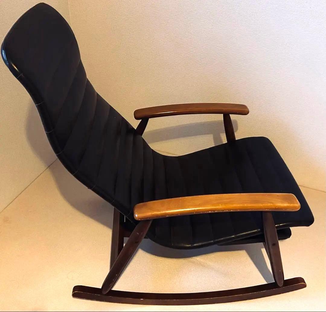 ヴィンテージ 松田家具 ロッキングチェア　フットレスト付き　ミッドセンチュリー