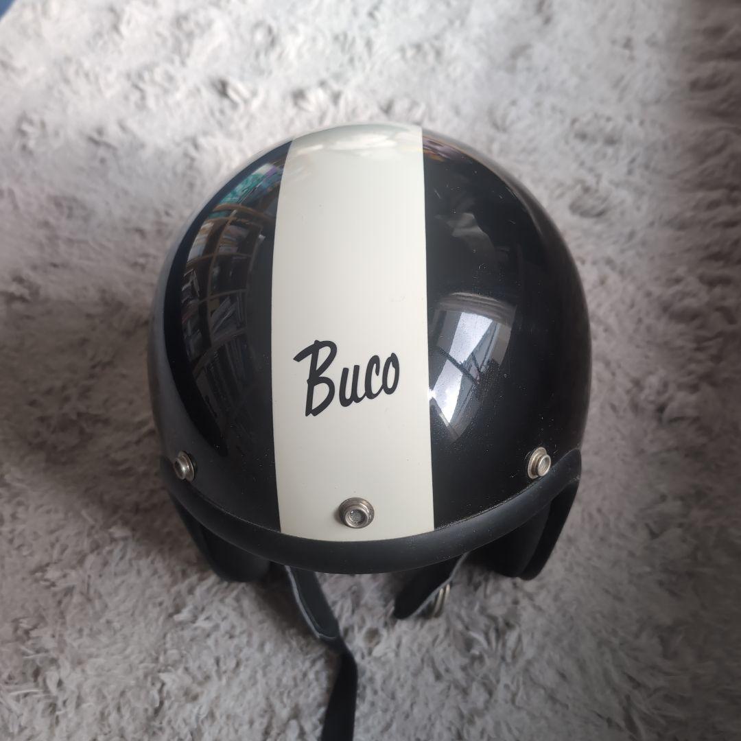 Buco ジェットヘルメット ブラック/ホワイト 59-61cm