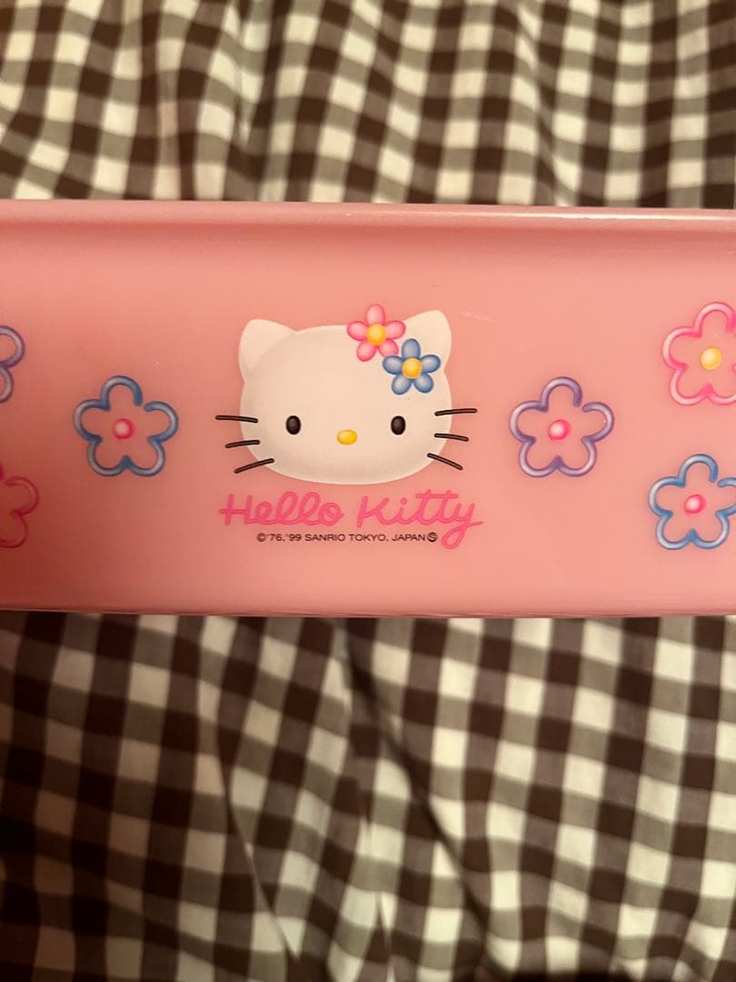 キティ　レトロ　カオハナ　トレイ　小物入れ　歯ブラシ　スポンジホルダー　ピンク
