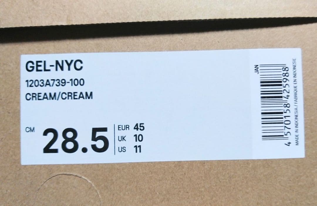 新品箱入 ASICS GEL-NYC アシックス ゲル エヌワイシー 28.5㎝