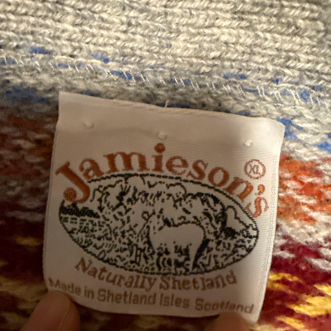 Jamieson's フェアアイル柄カーディガン 未使用品