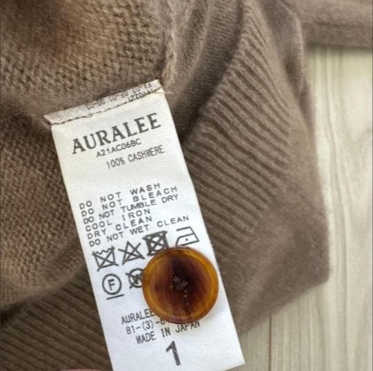 トップス AURALEE BABY CASHMERE KNIT CARDIGAN 21AW