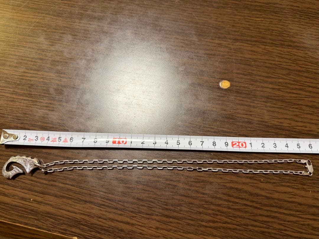 【最終価格】LONO フィッシュフックネックレス（チェーン付）