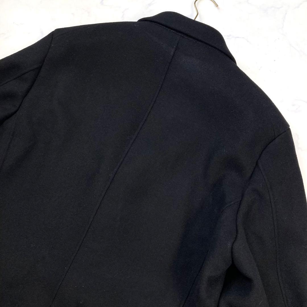 希少サイズ ユニクロ＋J ウール　チェスターコート　ブラック　XXL