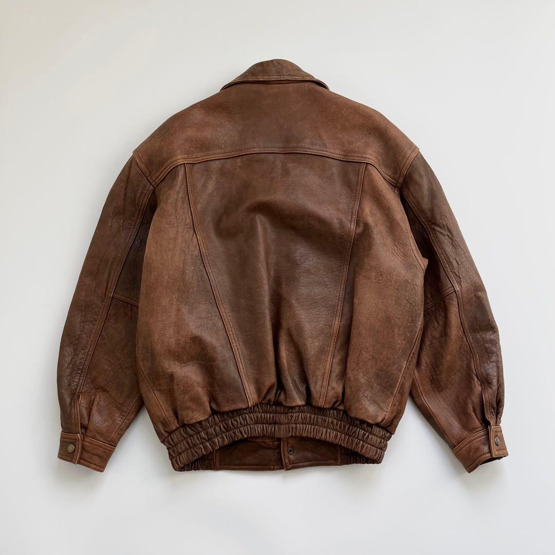 ジャケット・アウター Sheepskin A-2 Style Flight Jacket Brown