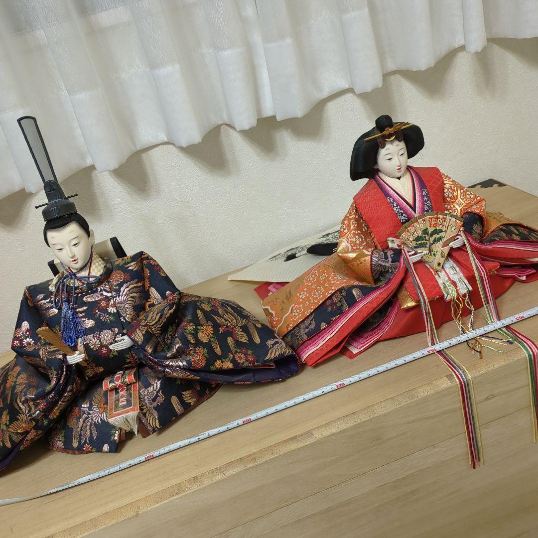 【更にお値下げ❗️】お雛様七段飾り　人形15体　桐箱入り　ビンテージ