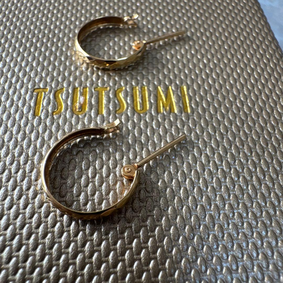 現行品★ジュエリーツツミ アイテム K18イエローゴールドピアス