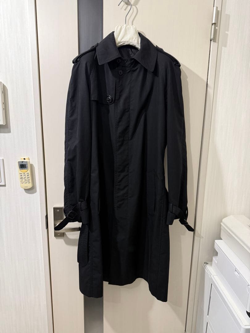 本人期　Margiela 05AW ステンカラーコート 48 ブラック