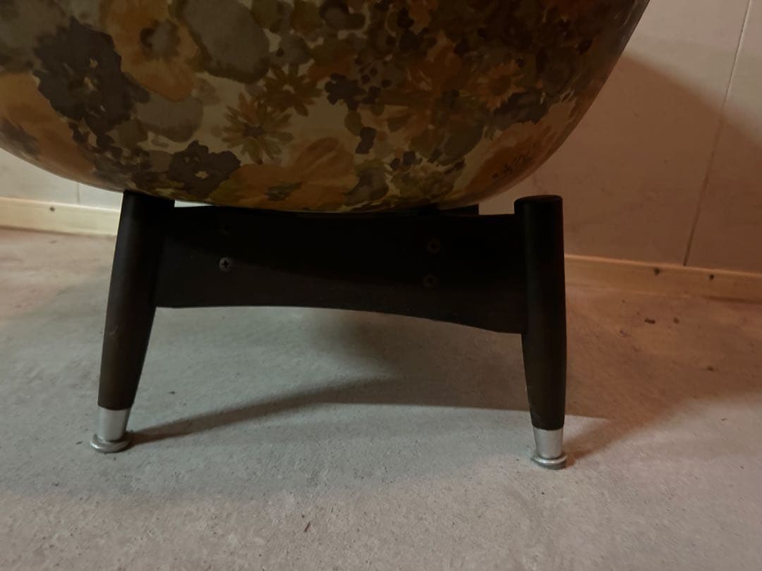 たのメル便送料込み☆昭和レトロ　花柄　ソファ　スペースエイジ