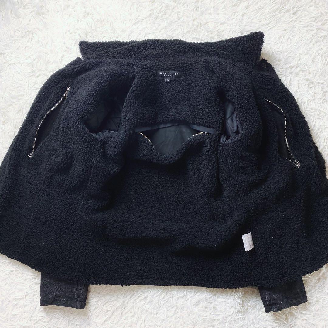 値下げ中10入手困難 MAX FRITZ ライダース ジャケット ファー ボア