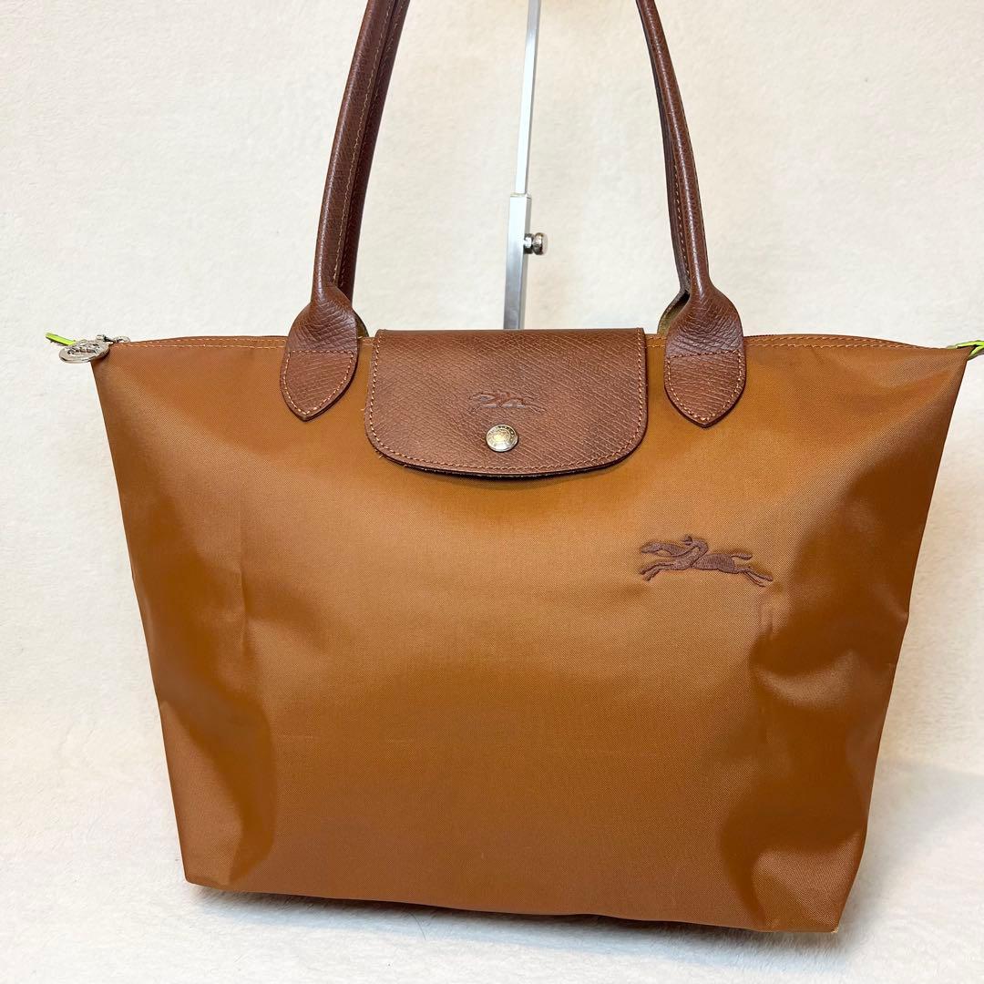 LONGCHAMP ロンシャン ルプリアージュ コニャック トートバッグ A4