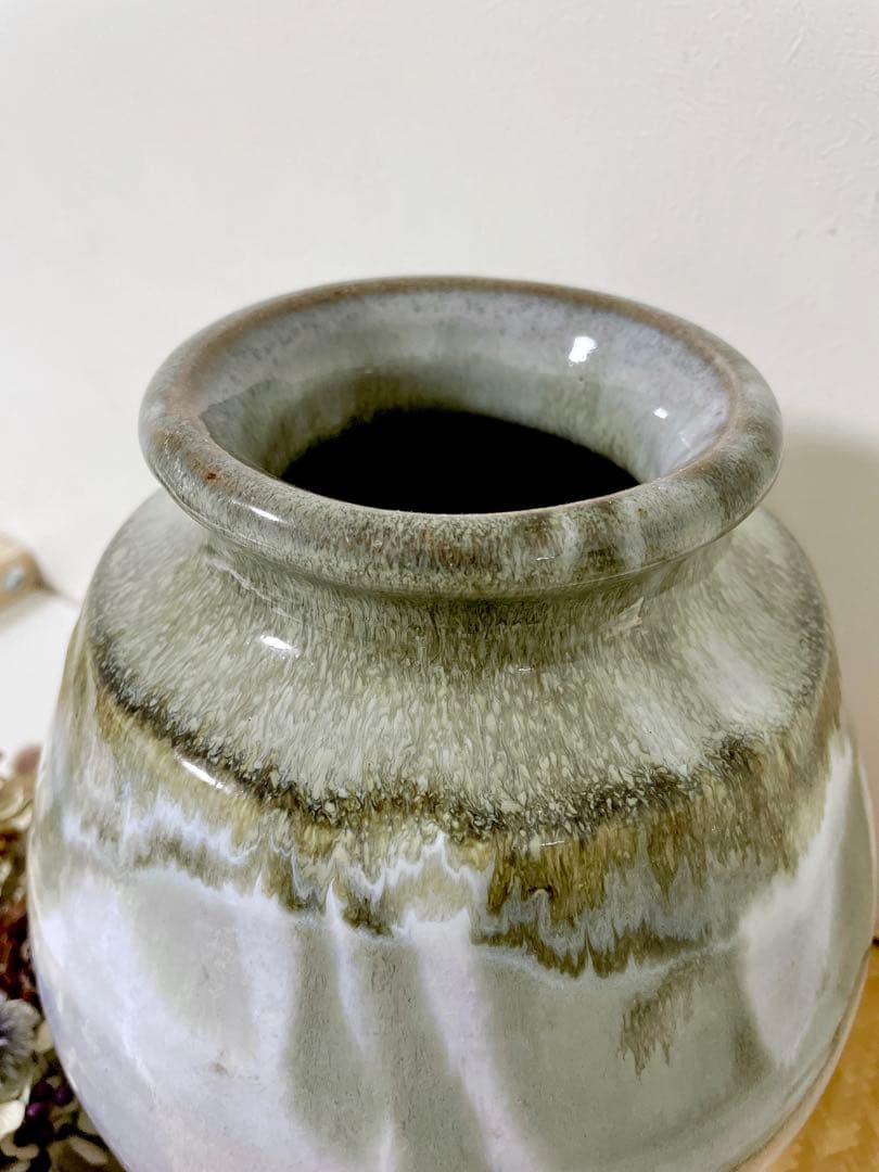 丹波焼　丹彩窯　壺　フラワーベース　陶器