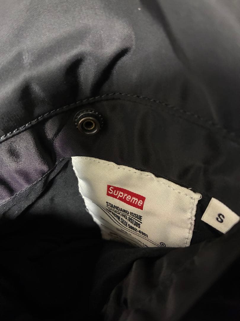 超美品！Supreme Reversible Checkered MA-1 黒S
