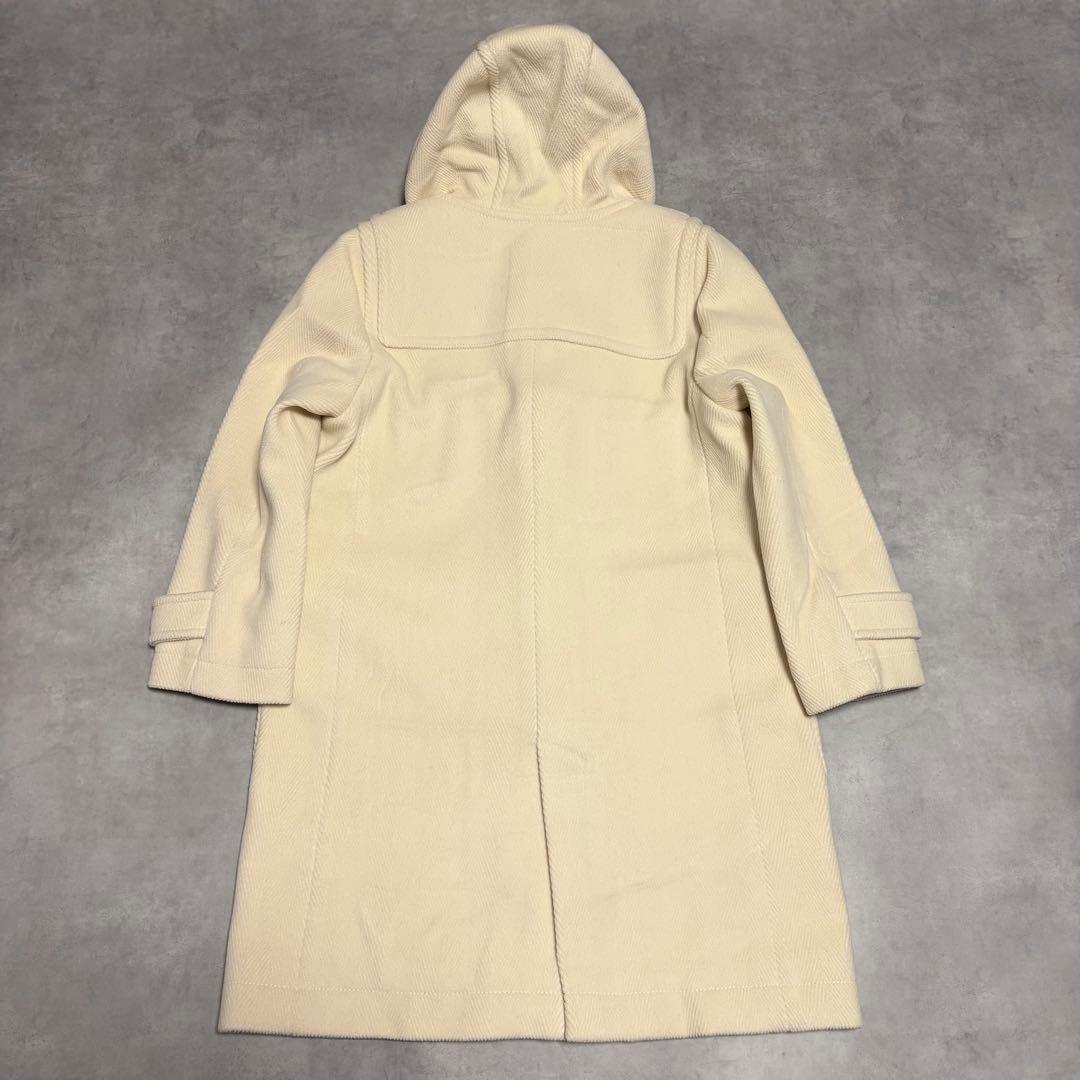美品 23区 ヘリンボーン ダッフルコート 46 オフホワイト 定価6.6万円