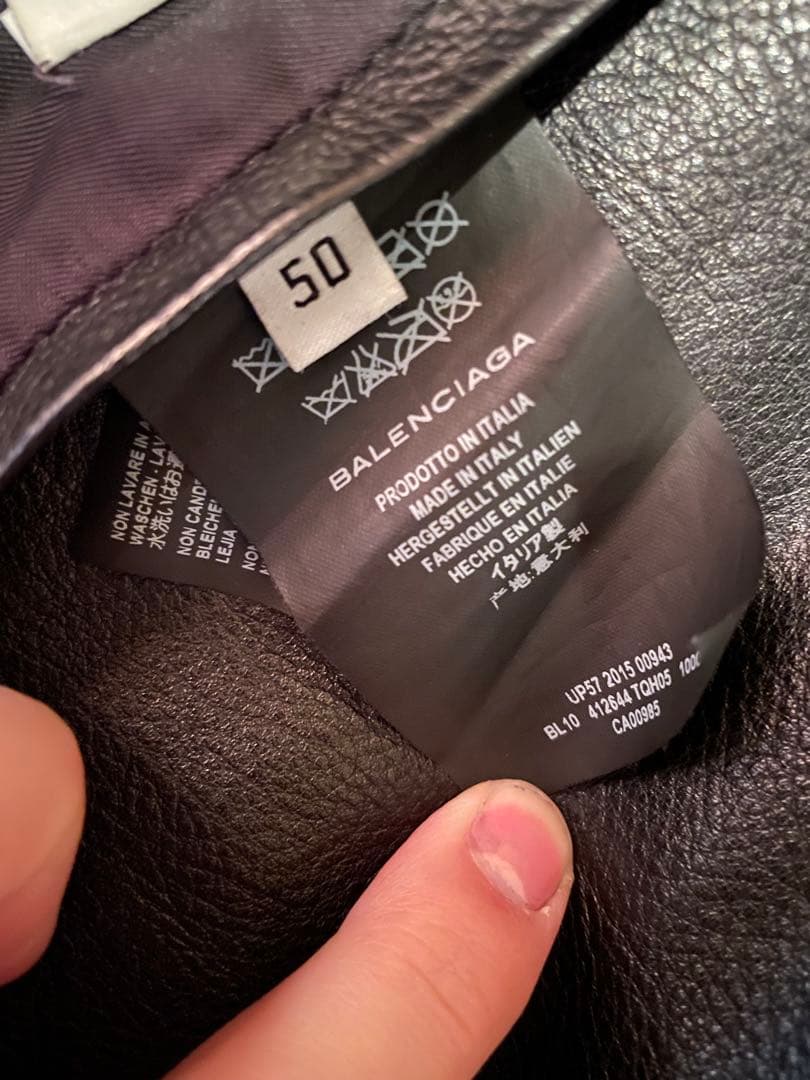 年始特別セールBALENCIAGA15AWアレキサンダーワン期ダブルライダース