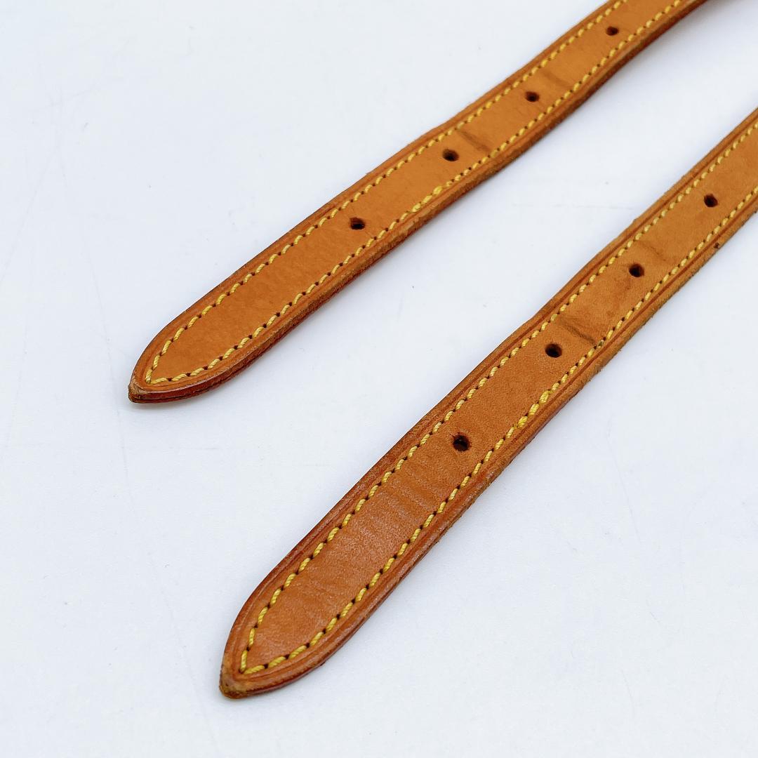 2点 LOUIS VUITTON ショルダーストラップ ヌメ革 m411